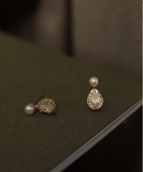 LA VORAGINE(ラ ヴォラジネ)の「アレルギー対応エコパールジルコンピアス(ピアス(両耳用)・レディース・ゴールド/シルバー・FREE)」の9枚目の写真