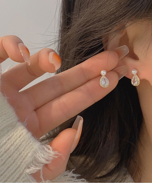 LA VORAGINE(ラ ヴォラジネ)の「アレルギー対応エコパールジルコンピアス(ピアス(両耳用)・レディース・ゴールド/シルバー・FREE)」の18枚目の写真