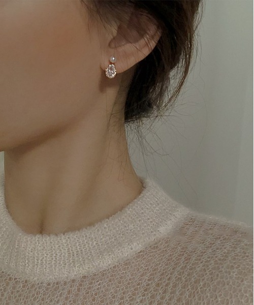 LA VORAGINE(ラ ヴォラジネ)の「アレルギー対応エコパールジルコンピアス(ピアス(両耳用)・レディース・ゴールド/シルバー・FREE)」の13枚目の写真