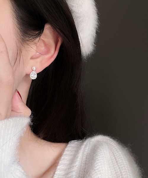 LA VORAGINE(ラ ヴォラジネ)の「アレルギー対応エコパールジルコンピアス(ピアス(両耳用)・レディース・ゴールド/シルバー・FREE)」の15枚目の写真