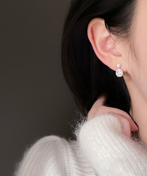 LA VORAGINE(ラ ヴォラジネ)の「アレルギー対応エコパールジルコンピアス(ピアス(両耳用)・レディース・ゴールド/シルバー・FREE)」の17枚目の写真