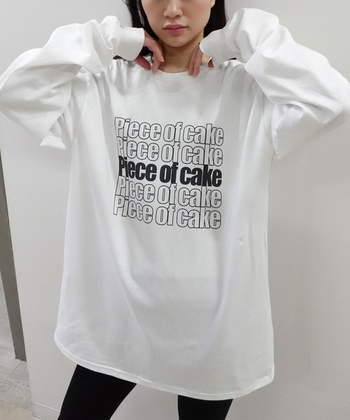 CORNERS(コーナーズ)の「piece of cakeプリント長袖Tシャツ(Tシャツ/カットソー・レディース・スミクロ/オフホワイト・L/M)」の14枚目の写真