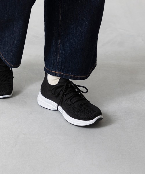welleg（ウェレッグ）の「やわらかフィット ニットスニーカー（スニーカー・レディース・ブラック系その他2・36/37/38/39/40/41）」の11枚目の写真