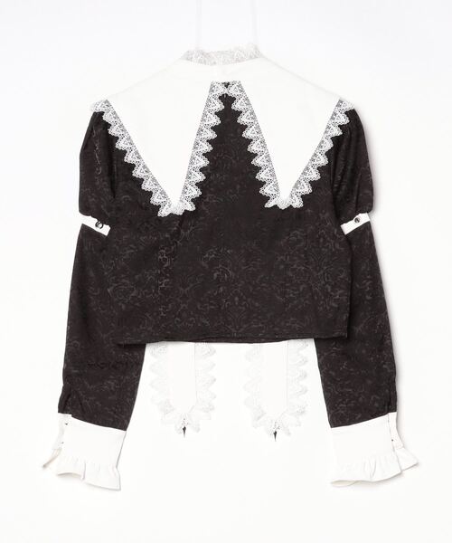 ililil（イルイルイル）の「『ililil/イルイルイル』【ゴシック地雷ちゃんとっぷす】十字架チャーム付きシスター風襟長袖ブラウス（シャツ/ブラウス・レディース・ブラック・FREE）」の20枚目の写真