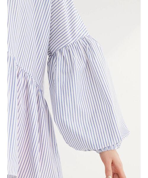 ELENCARE DUE（エレンカーレデュエ）の「・ELENCARE　DUE　ギャザーキリカエチュニック（チュニック・レディース・ベージュ/サックスブルー/オフホワイト・FREE）」の11枚目の写真