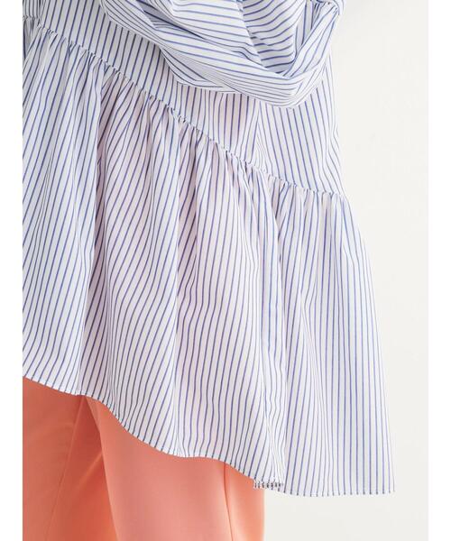 ELENCARE DUE（エレンカーレデュエ）の「・ELENCARE　DUE　ギャザーキリカエチュニック（チュニック・レディース・ベージュ/サックスブルー/オフホワイト・FREE）」の12枚目の写真