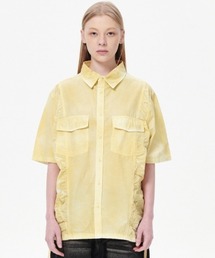 MAHAGRID(}nObh)́wmahagrid/}nObhx SPRAY DYED HALF SHIRT/Xv[_ChVc(Vc/uEX)