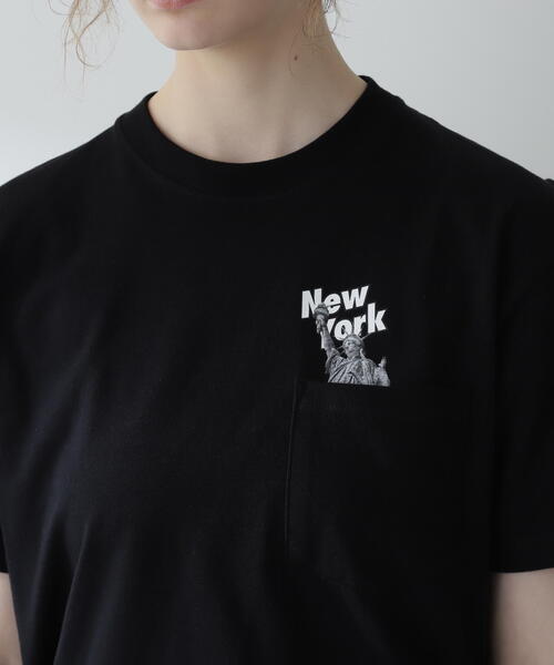 NEW ERA(ニューエラ)の「《AVIREX × NEW ERA》NEW ERA POCKET S/S T-SHIRT NEWYORK(Tシャツ/カットソー・メンズ・ブラック/ホワイト・L/M/XL)」の16枚目の写真
