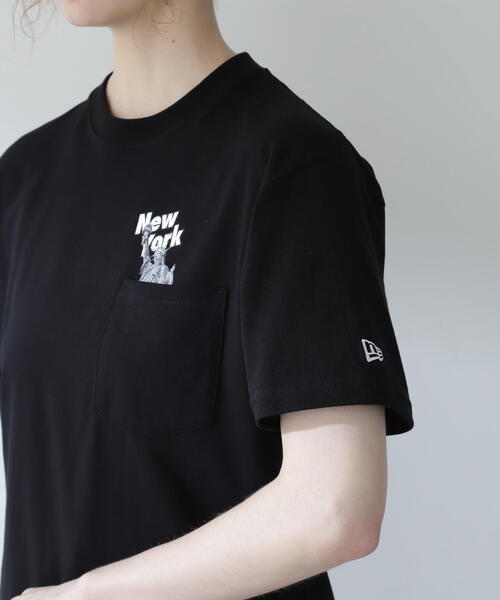 NEW ERA(ニューエラ)の「《AVIREX × NEW ERA》NEW ERA POCKET S/S T-SHIRT NEWYORK(Tシャツ/カットソー・メンズ・ブラック/ホワイト・L/M/XL)」の17枚目の写真