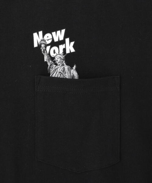 NEW ERA(ニューエラ)の「《AVIREX × NEW ERA》NEW ERA POCKET S/S T-SHIRT NEWYORK(Tシャツ/カットソー・メンズ・ブラック/ホワイト・L/M/XL)」の21枚目の写真
