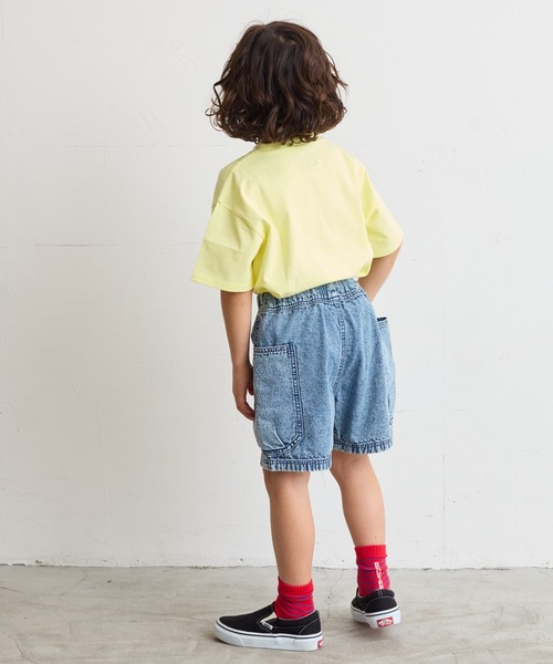 Life Support Products（ライフサポートプロダクツ）の「デニムクライミングビッグポケットショートパンツ（80～150cm）（デニムパンツ・キッズ・ブラック/ネイビー・80/90/95/100/110/120/130/140/150）」の9枚目の写真