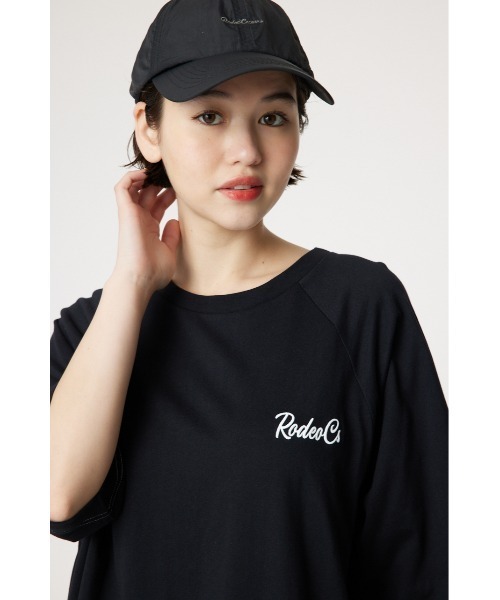 RODEO CROWNS WIDE BOWL(ロデオクラウンズワイドボウル)の「ラグランカラーステッチワンピース(ワンピース・レディース・カーキ/ブラック/ブルー/ライトイエロー/ダークグリーン/サックスブルー/アイボリー・FREE)」の20枚目の写真