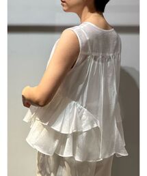 ELENDEEK | シアーフリルスリーブレスブラウス(シャツ/ブラウス)