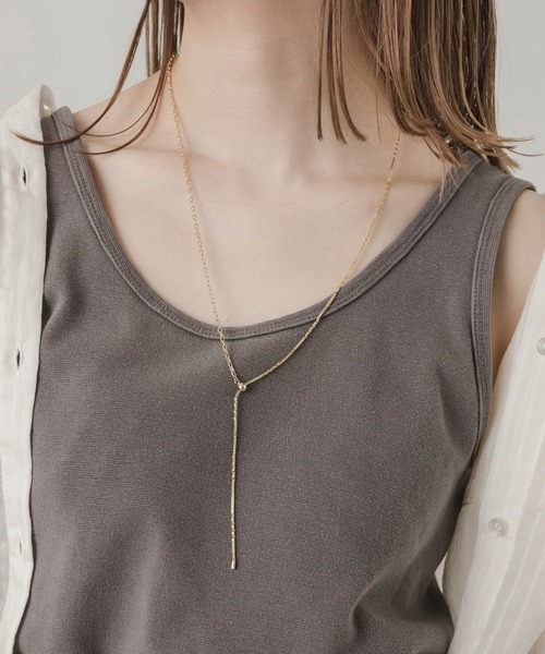 SMELLY（スメリー）の「キリカエチェーンYネックレス（ネックレス・レディース・ゴールド・-）」の2枚目の写真