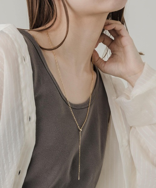 SMELLY（スメリー）の「キリカエチェーンYネックレス（ネックレス・レディース・ゴールド・-）」の3枚目の写真