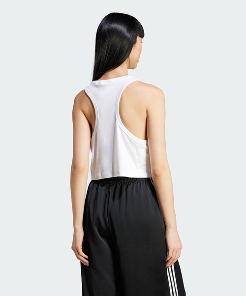 adidas（アディダス）の「トレフォイル タンクトップ / アディダスオリジナルス adidas Originals（タンクトップ・レディース・ホワイト/ブラック・XX-LARGE/LARGE/MEDIUM/SMALL/X-LARGE/X-SMALL）」の3枚目の写真