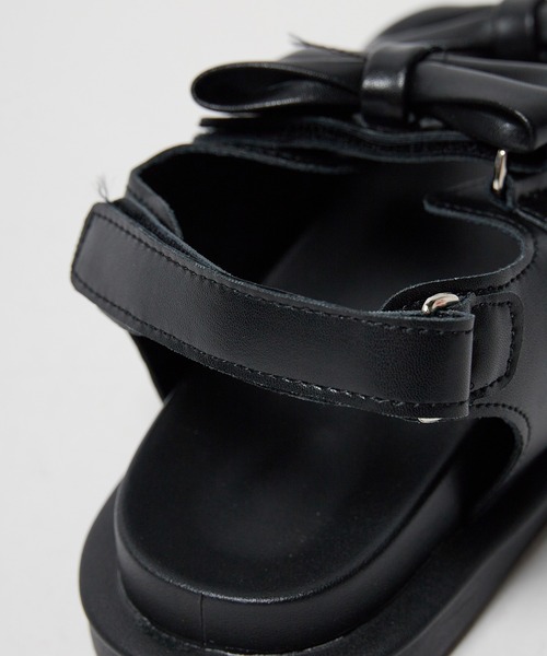 ROOPTOKYO（ループトウキョウ）の「リボン スポーツサンダル（サンダル・レディース・ブラック/ホワイト・38/36）」の10枚目の写真