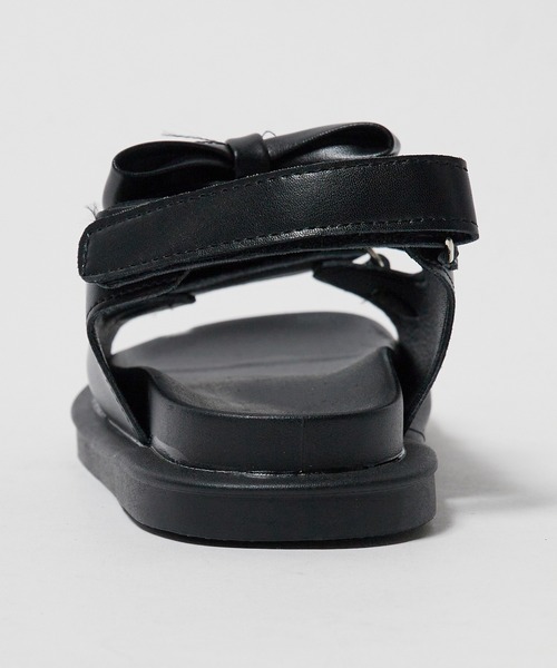 ROOPTOKYO（ループトウキョウ）の「リボン スポーツサンダル（サンダル・レディース・ブラック/ホワイト・38/36）」の6枚目の写真