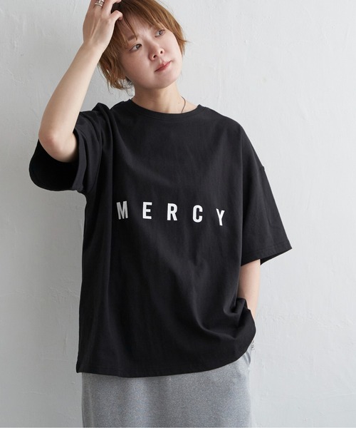 notch.(ノッチ)の「MERCY プリントTシャツ(Tシャツ/カットソー・レディース・ブラック/オフホワイト/グレー・M)」の3枚目の写真