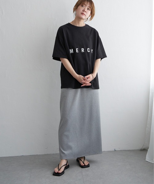 notch.(ノッチ)の「MERCY プリントTシャツ(Tシャツ/カットソー・レディース・ブラック/オフホワイト/グレー・M)」の19枚目の写真