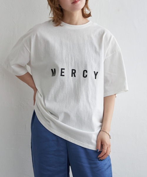 notch.(ノッチ)の「MERCY プリントTシャツ(Tシャツ/カットソー・レディース・ブラック/オフホワイト/グレー・M)」の13枚目の写真
