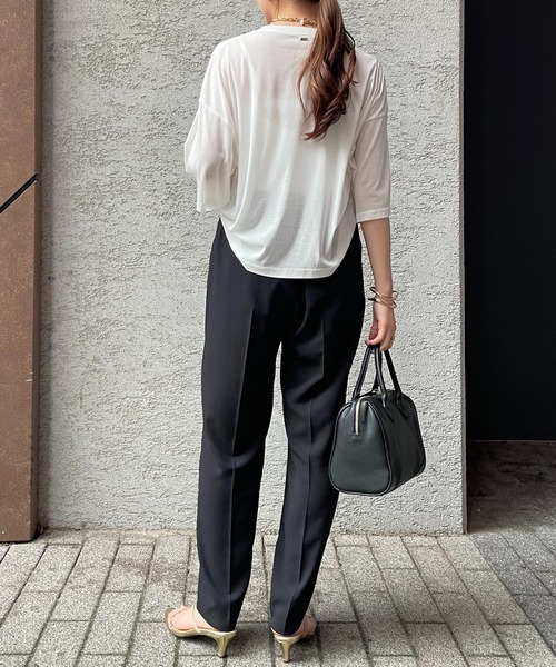 COLLAGE GALLARDAGALANTE(コラージュガリャルダガランテ)の「シアーTシャツ(Tシャツ/カットソー・レディース・ホワイト/ピンク/ブラック/レッド・FREE)」の7枚目の写真