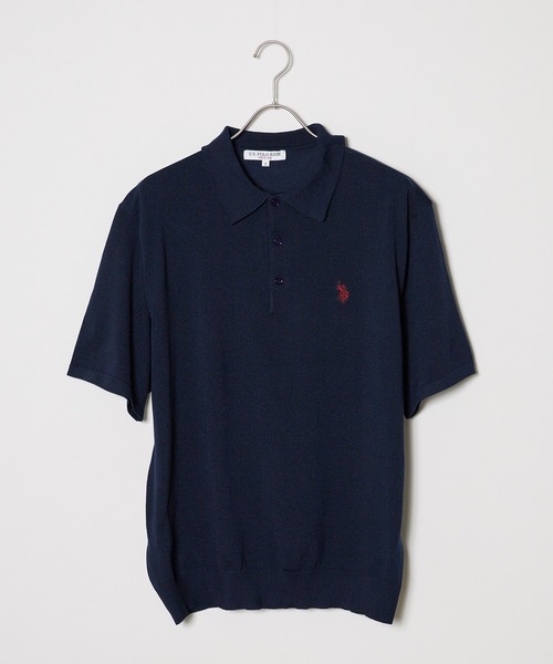 U.S. POLO ASSN.（ユーエスポロアッスン）の「U.S. POLO ASSN./ユーエスポロアッスン ニットポロシャツ（ポロシャツ・メンズ・ライトベージュ/モカ/インディゴブルー/オフホワイト/ネイビー/ブラック・LL/M/L）」の5枚目の写真