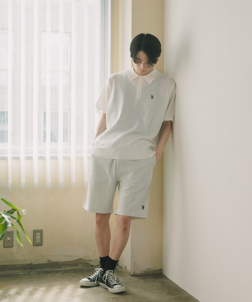 U.S. POLO ASSN.（ユーエスポロアッスン）の「U.S. POLO ASSN./ユーエスポロアッスン ニットポロシャツ（ポロシャツ・メンズ・ライトベージュ/モカ/インディゴブルー/オフホワイト/ネイビー/ブラック・LL/M/L）」の15枚目の写真