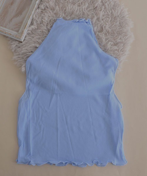 Mayree(メイリー)の「【resonance】シアー メロウデザイン 無地 ハイネック つけ襟【マルチウェイ/オケージョン】(付け襟・レディース・ライトベージュ/ブラック/ホワイト/ライトブルー・FREE)」の8枚目の写真