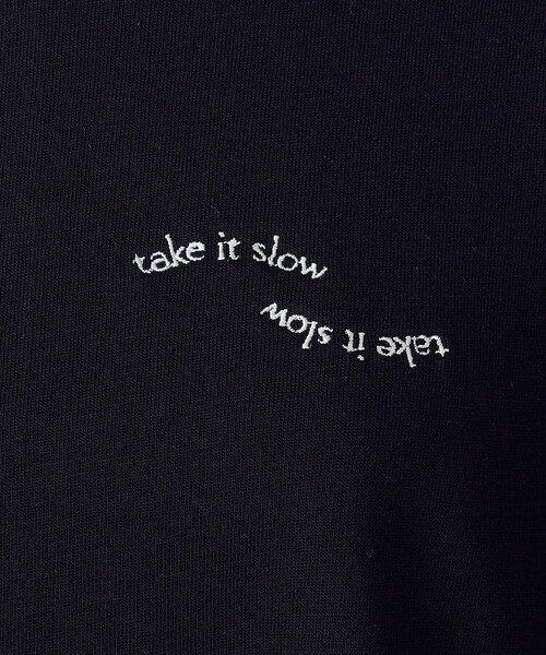 COMME CA ISM（コムサイズム）の「速乾 刺繍 ロゴ Ｔシャツ（Tシャツ/カットソー・レディース・チャコール/ブラック/ホワイト/サックスブルー・SMALL/MEDIUM/LARGE）」の7枚目の写真