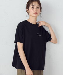 速乾 刺繍 ロゴ Tシャツ