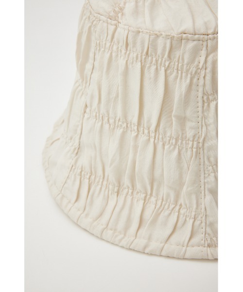 SLY（スライ）の「GATHER PANEL HAT ギャザー パネル ハット（ハット・レディース・ブラック/オフホワイト・FREE）」の8枚目の写真