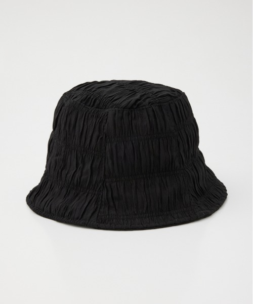 SLY（スライ）の「GATHER PANEL HAT ギャザー パネル ハット（ハット・レディース・ブラック/オフホワイト・FREE）」の12枚目の写真