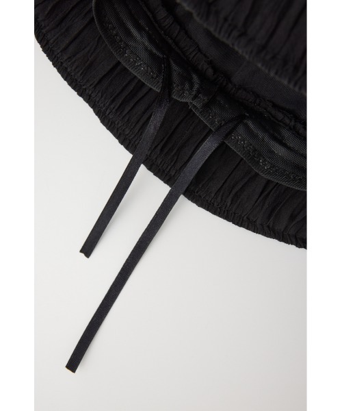 SLY（スライ）の「GATHER PANEL HAT ギャザー パネル ハット（ハット・レディース・ブラック/オフホワイト・FREE）」の18枚目の写真