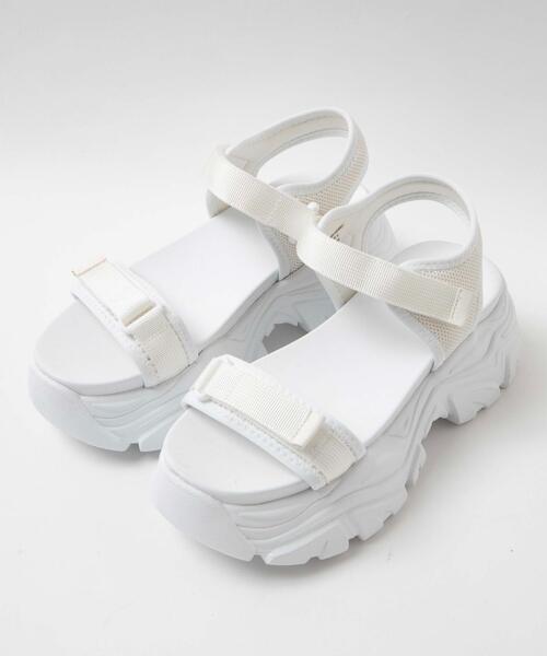 WEGO（ウィゴー）の「WEGO/厚底ダッドスポーツサンダル（サンダル・レディース・シルバー/ブラック/ホワイト・LARGE/MEDIUM/SMALL/X-LARGE）」の10枚目の写真