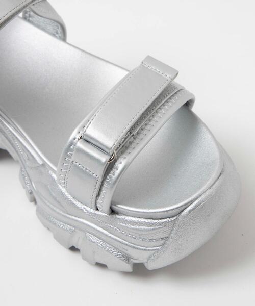 WEGO（ウィゴー）の「WEGO/厚底ダッドスポーツサンダル（サンダル・レディース・シルバー/ブラック/ホワイト・LARGE/MEDIUM/SMALL/X-LARGE）」の17枚目の写真