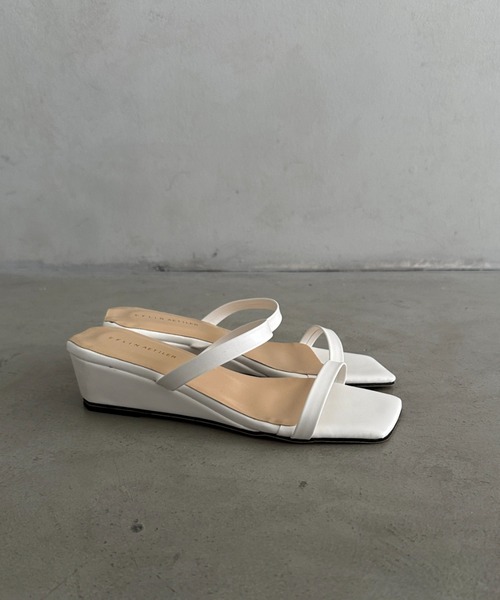 MYMOOD.（マイムード）の「スクエアトゥミュールサンダル（サンダル・レディース・ベージュ/ホワイト/ブラック・23.5cm/24.5cm）」の20枚目の写真