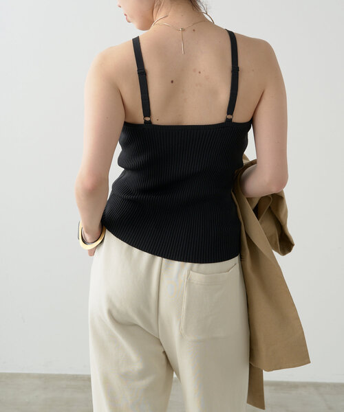 Omekashi（オメカシ）の「カップ付リブニットキャミ（キャミソール・レディース・ブラック/ベージュ・FREE）」の20枚目の写真