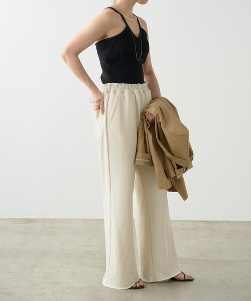 Omekashi（オメカシ）の「カップ付リブニットキャミ（キャミソール・レディース・ブラック/ベージュ・FREE）」の17枚目の写真