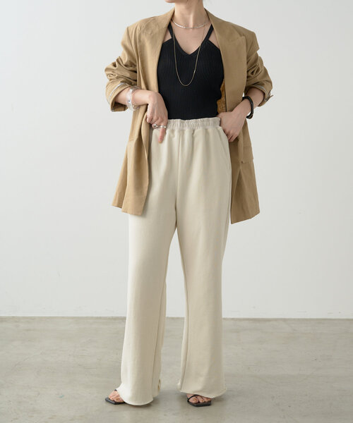 Omekashi（オメカシ）の「カップ付リブニットキャミ（キャミソール・レディース・ブラック/ベージュ・FREE）」の14枚目の写真