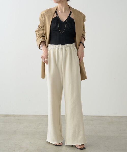 Omekashi（オメカシ）の「カップ付リブニットキャミ（キャミソール・レディース・ブラック/ベージュ・FREE）」の13枚目の写真