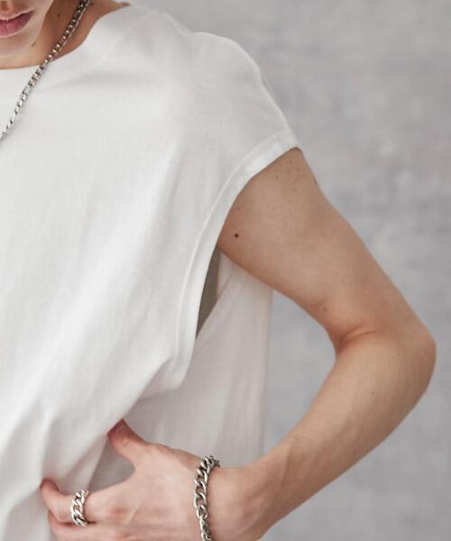 WEGO(ウィゴー)の「WEGO/スリーブレスコットンT(タンクトップ・メンズ・グレー系その他/ブラック/カーキ/ホワイト系その他/ホワイト・SMALL/MEDIUM/LARGE)」の8枚目の写真