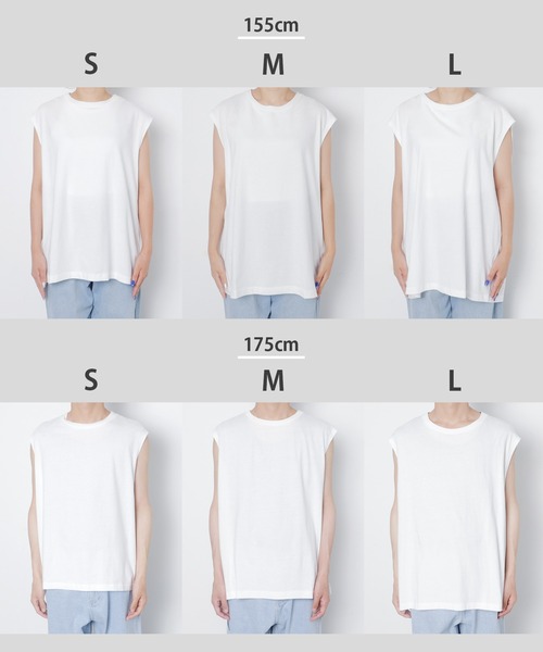 WEGO(ウィゴー)の「WEGO/スリーブレスコットンT(タンクトップ・メンズ・グレー系その他/ブラック/カーキ/ホワイト系その他/ホワイト・SMALL/MEDIUM/LARGE)」の7枚目の写真