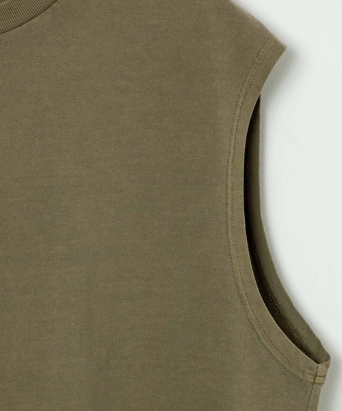 WEGO(ウィゴー)の「WEGO/スリーブレスコットンT(タンクトップ・メンズ・グレー系その他/ブラック/カーキ/ホワイト系その他/ホワイト・SMALL/MEDIUM/LARGE)」の14枚目の写真