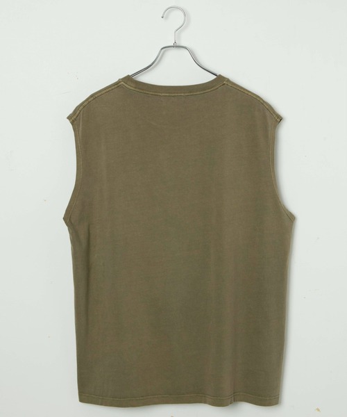 WEGO(ウィゴー)の「WEGO/スリーブレスコットンT(タンクトップ・メンズ・グレー系その他/ブラック/カーキ/ホワイト系その他/ホワイト・SMALL/MEDIUM/LARGE)」の12枚目の写真