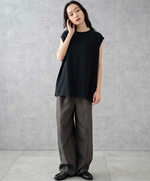 WEGO(ウィゴー)の「WEGO/スリーブレスコットンT(タンクトップ・メンズ・グレー系その他/ブラック/カーキ/ホワイト系その他/ホワイト・SMALL/MEDIUM/LARGE)」の17枚目の写真