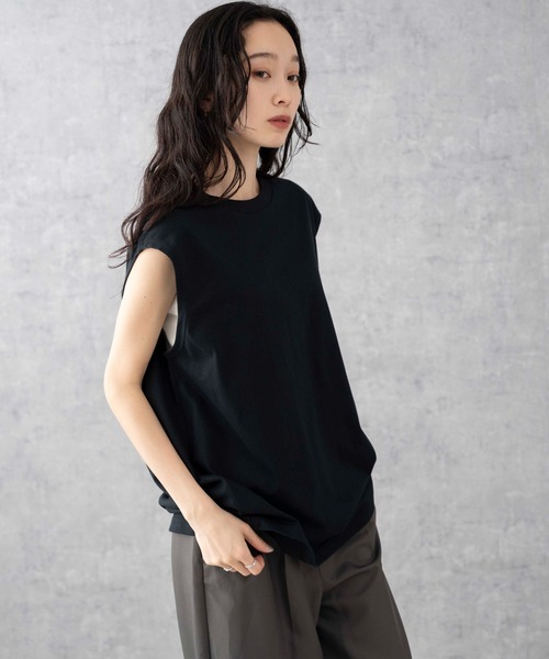 WEGO(ウィゴー)の「WEGO/スリーブレスコットンT(タンクトップ・メンズ・グレー系その他/ブラック/カーキ/ホワイト系その他/ホワイト・SMALL/MEDIUM/LARGE)」の21枚目の写真