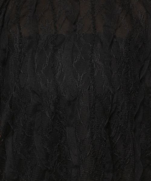 mysty woman(ミスティウーマン)の「チュールレーシークルーネックプルオーバー 128892(シャツ/ブラウス・レディース・オフホワイト/ブラック・FREE)」の13枚目の写真