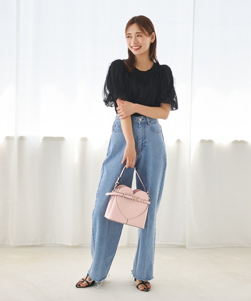 mysty woman(ミスティウーマン)の「チュールレーシークルーネックプルオーバー 128892(シャツ/ブラウス・レディース・オフホワイト/ブラック・FREE)」の16枚目の写真