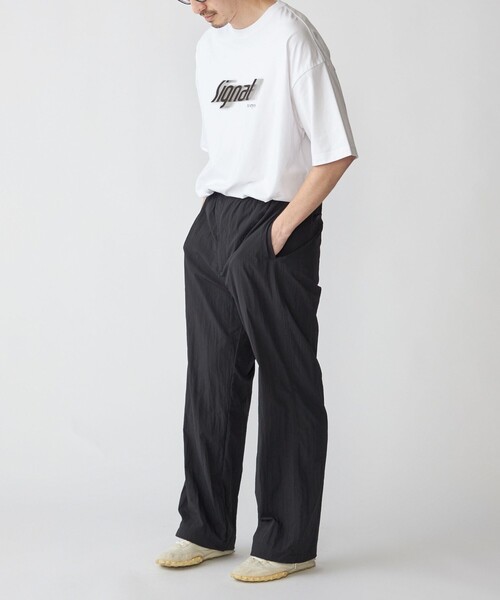 SHIPS（シップス）の「SHIPS:〈遮熱/UVカット/吸水速乾/接触冷感〉SHELTECH(R) ワイドストレート パンツ（その他パンツ・メンズ・ブラック/チャコールグレー・SMALL/LARGE/MEDIUM）」の6枚目の写真